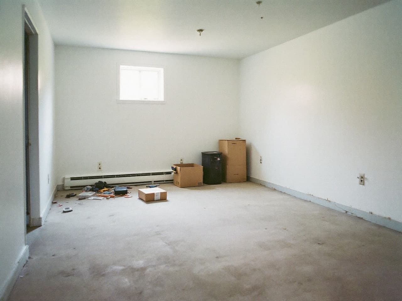 A room cleared out and left clean after a Brisk Junk Removal job