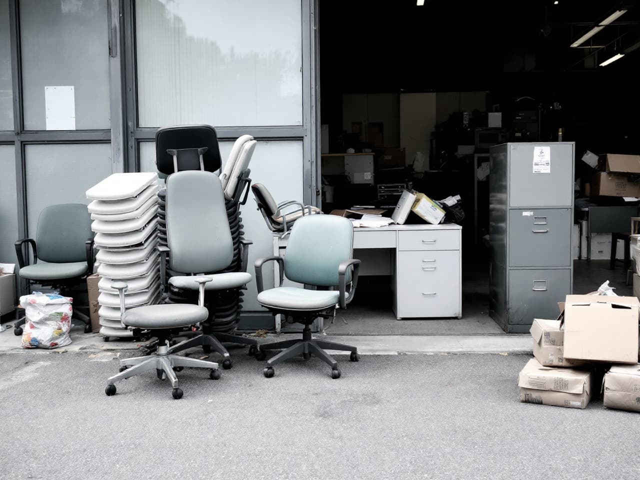 A real commercial junk removal job in the Portland–Vancouver metro by Brisk Junk Removal