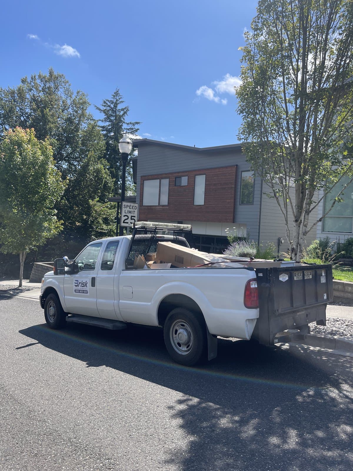 A real estate cleanout job in the Portland–Vancouver metro by Brisk Junk Removal