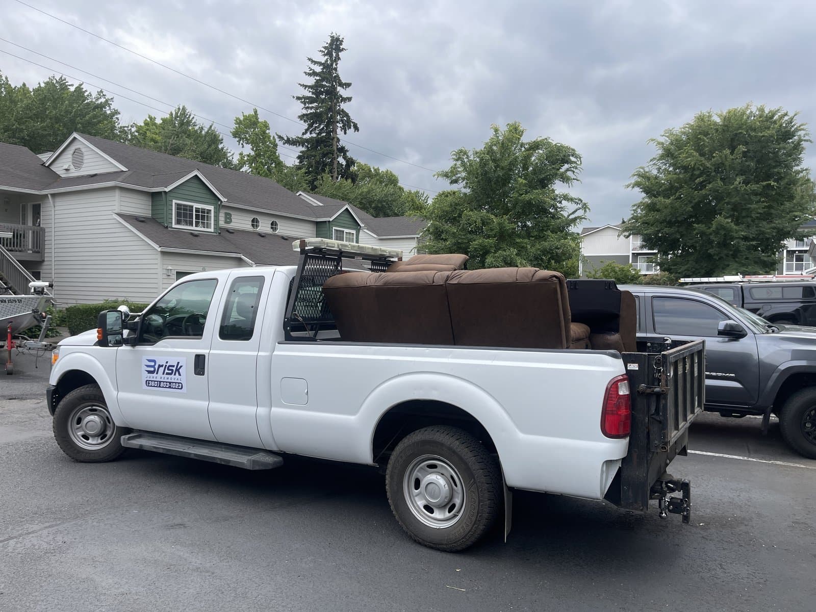 A real furniture removal job in the Portland–Vancouver metro by Brisk Junk Removal