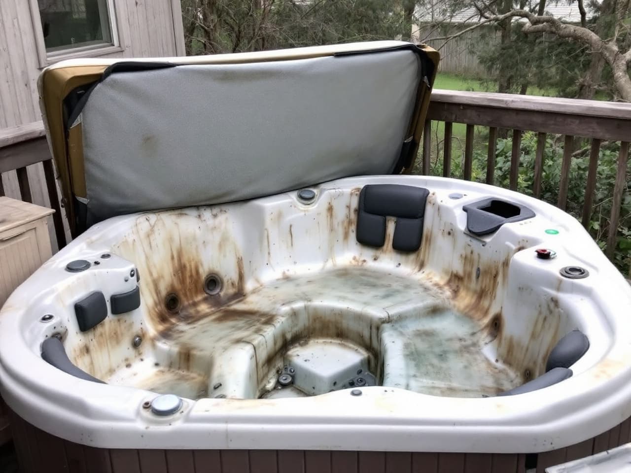 A real hot tub removal job in the Portland–Vancouver metro by Brisk Junk Removal