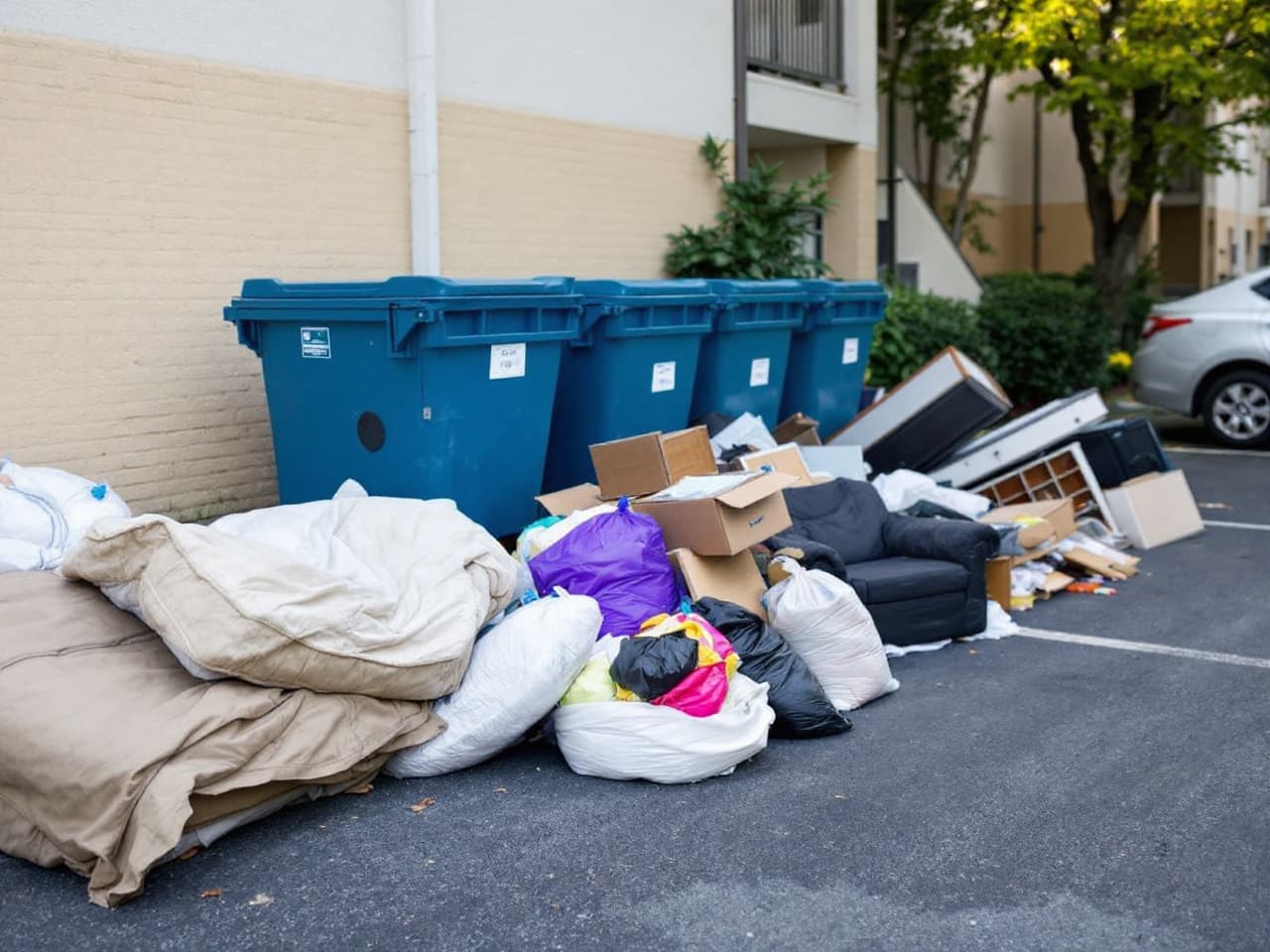 A real property management junk removal job in the Portland–Vancouver metro by Brisk Junk Removal
