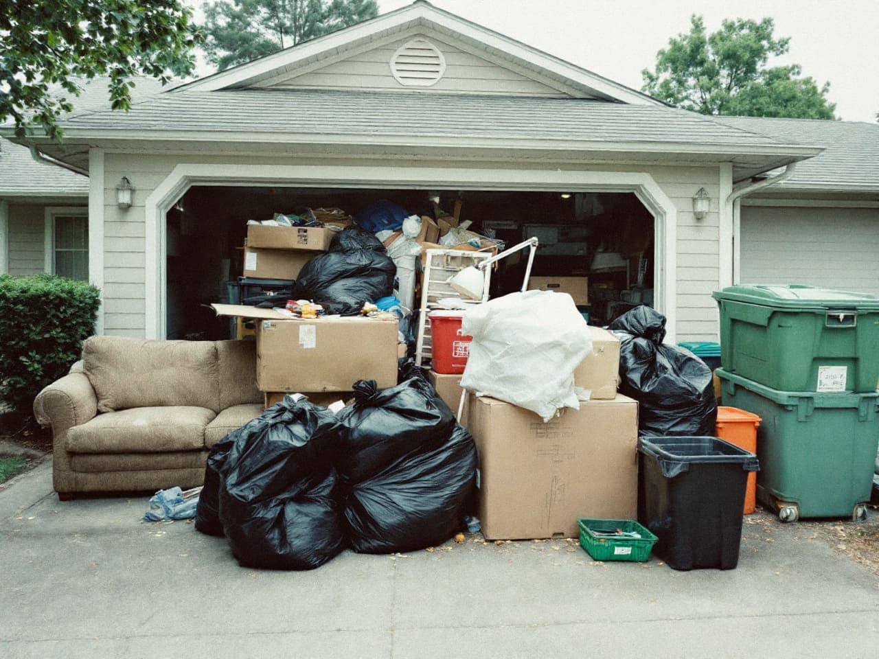 A real residential junk removal job in the Portland–Vancouver metro by Brisk Junk Removal